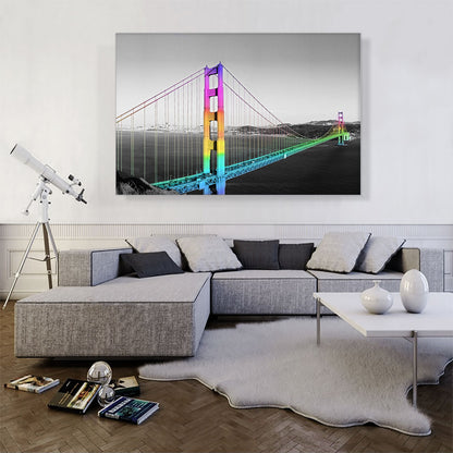 San Francisco Golden Gate Bridge Rainbow Gay