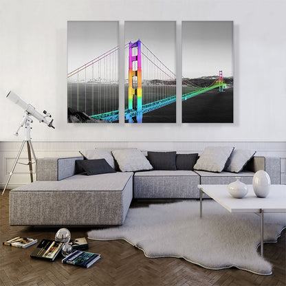 San Francisco Golden Gate Bridge Rainbow Gay