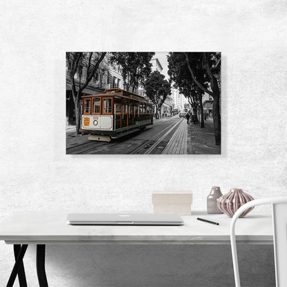 San Francisco Trolley In Avenue