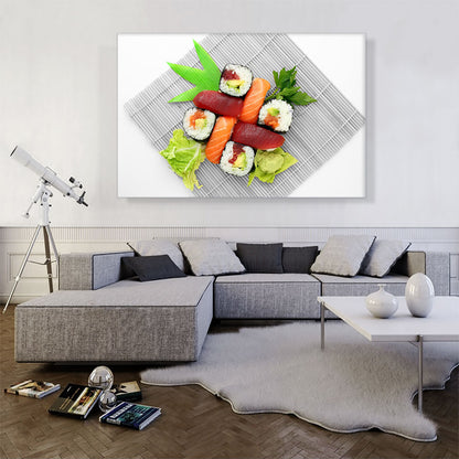 Sushi Sashimi With Salad