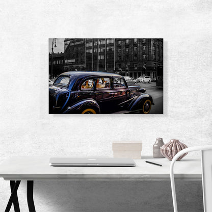 Black Vintage Car London