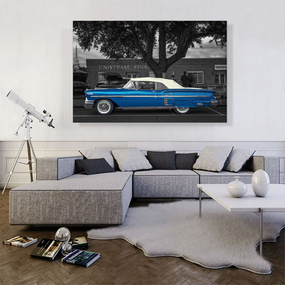 Blue Vintage Car