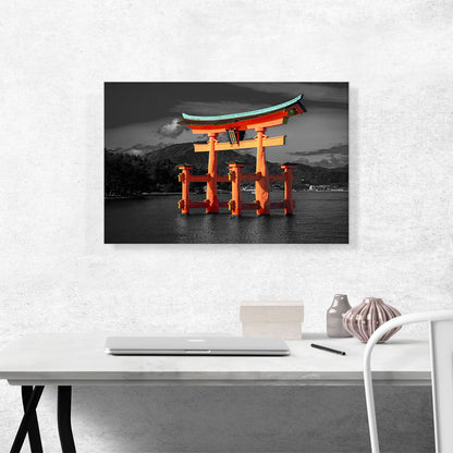Chinese Shrine In The Water