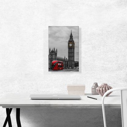 Doubledecker Red Bus In London England Big Ben