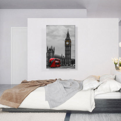 Doubledecker Red Bus In London England Big Ben