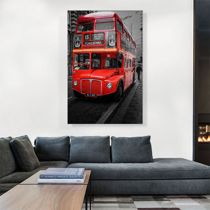 Doubledecker Red Bus In London England Tower Street