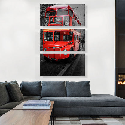 Doubledecker Red Bus In London England Tower Street