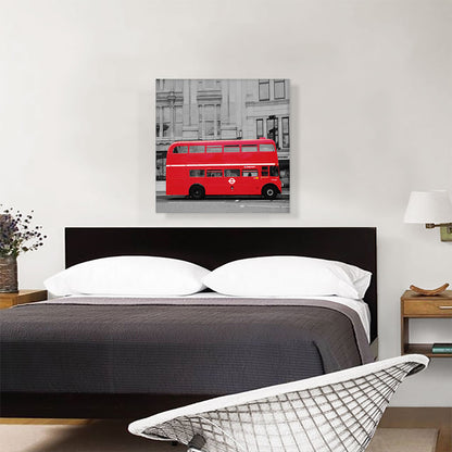 Doubledecker Red Bus In London Street