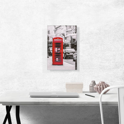 London England Red Telephone Kiosk Rectangle