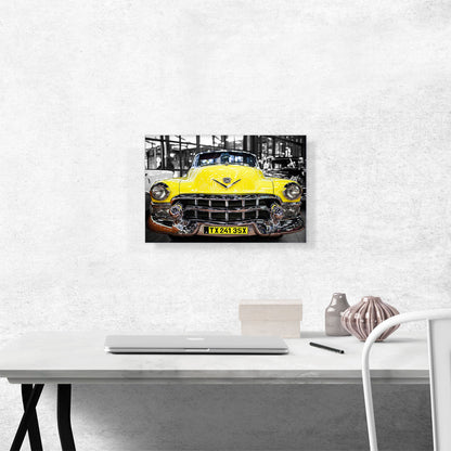 New York City Old Vintage Yellow Taxi Cab