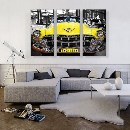 New York City Old Vintage Yellow Taxi Cab