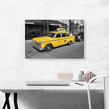 New York City Restaurant Yellow Taxi Cab
