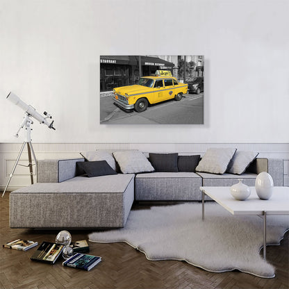 New York City Restaurant Yellow Taxi Cab