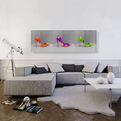 Orange Purple Green High Heels Shoe Stiletto