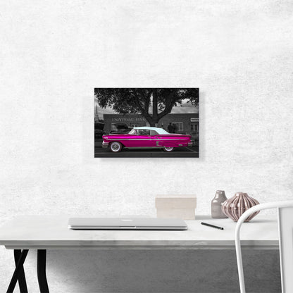 Pink Vintage Old Car