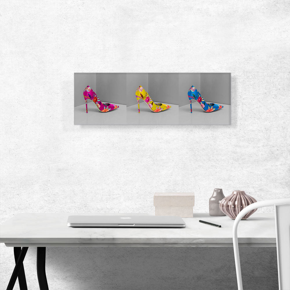 Pink Yellow Blue High Heels Shoe Stiletto