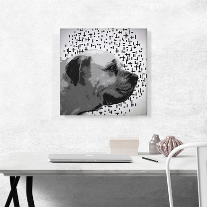 English Mastiff Dog Breed Gray Black