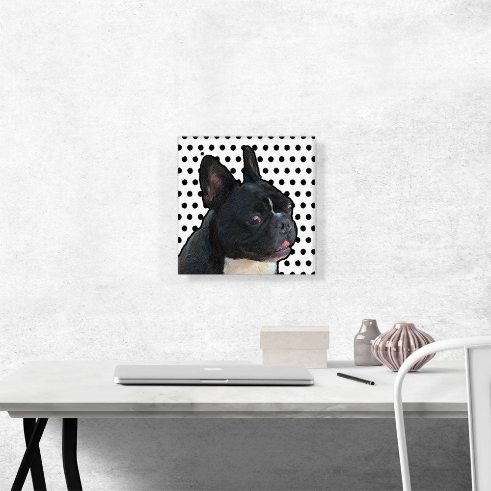 French Bulldog Dog Breed Black White Polka Dots