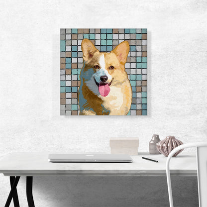 Pembroke Welsh Corgi Dog Breed Checkered