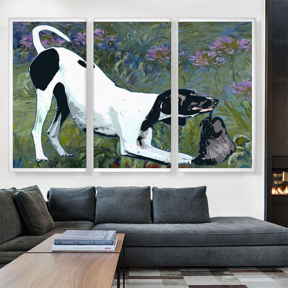 Pointer Dog Breed Flowers