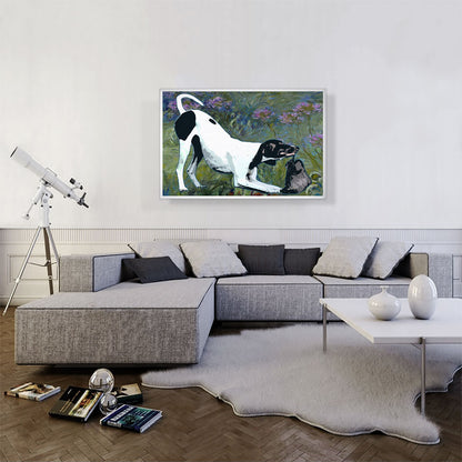 Pointer Dog Breed Flowers