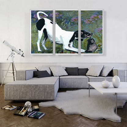 Pointer Dog Breed Flowers
