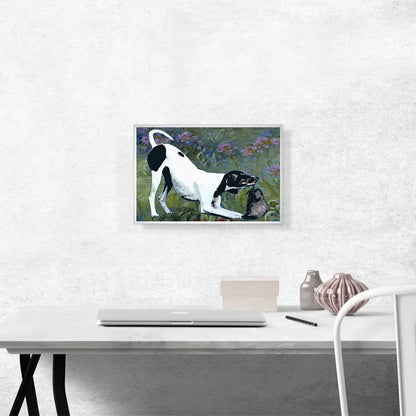 Pointer Dog Breed Flowers
