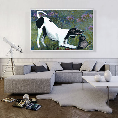 Pointer Dog Breed Flowers