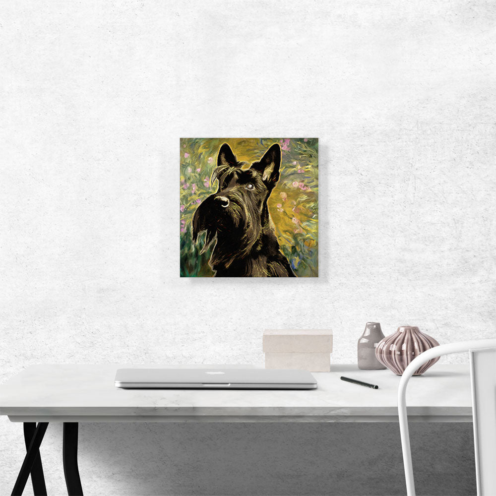 Scottish Terrier Dog Breed Flowers