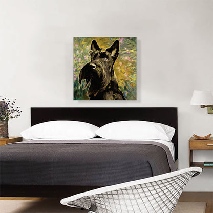 Scottish Terrier Dog Breed Flowers
