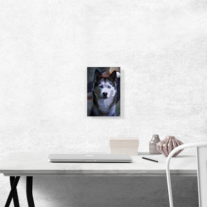 Siberian Husky Dog Breed Colorful Polka Dots
