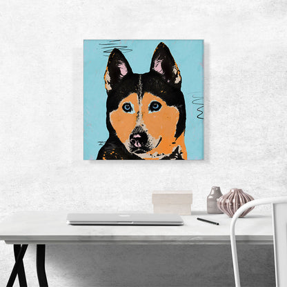 Siberian Husky Dog Breed Pop Art