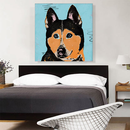 Siberian Husky Dog Breed Pop Art