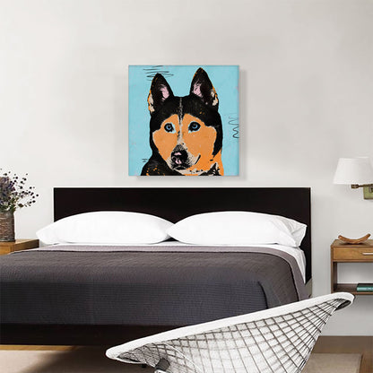 Siberian Husky Dog Breed Pop Art