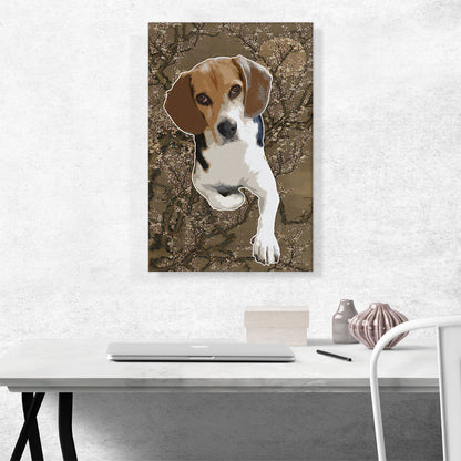 Beagle Dog Breed Brown Flowers
