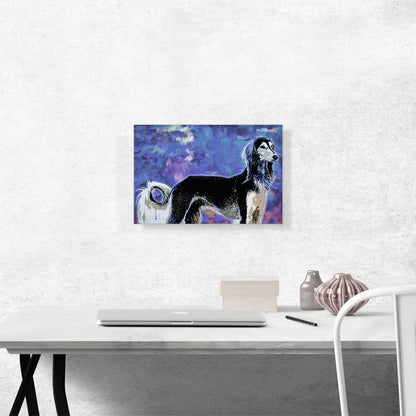 Saluki Dog Breed Blue Purple