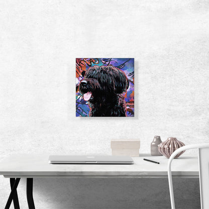 Briard Dog Breed Colorful Abstract