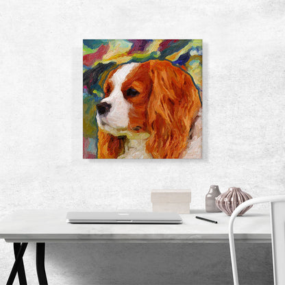 Brittany Spaniel Dog Breed Colorful