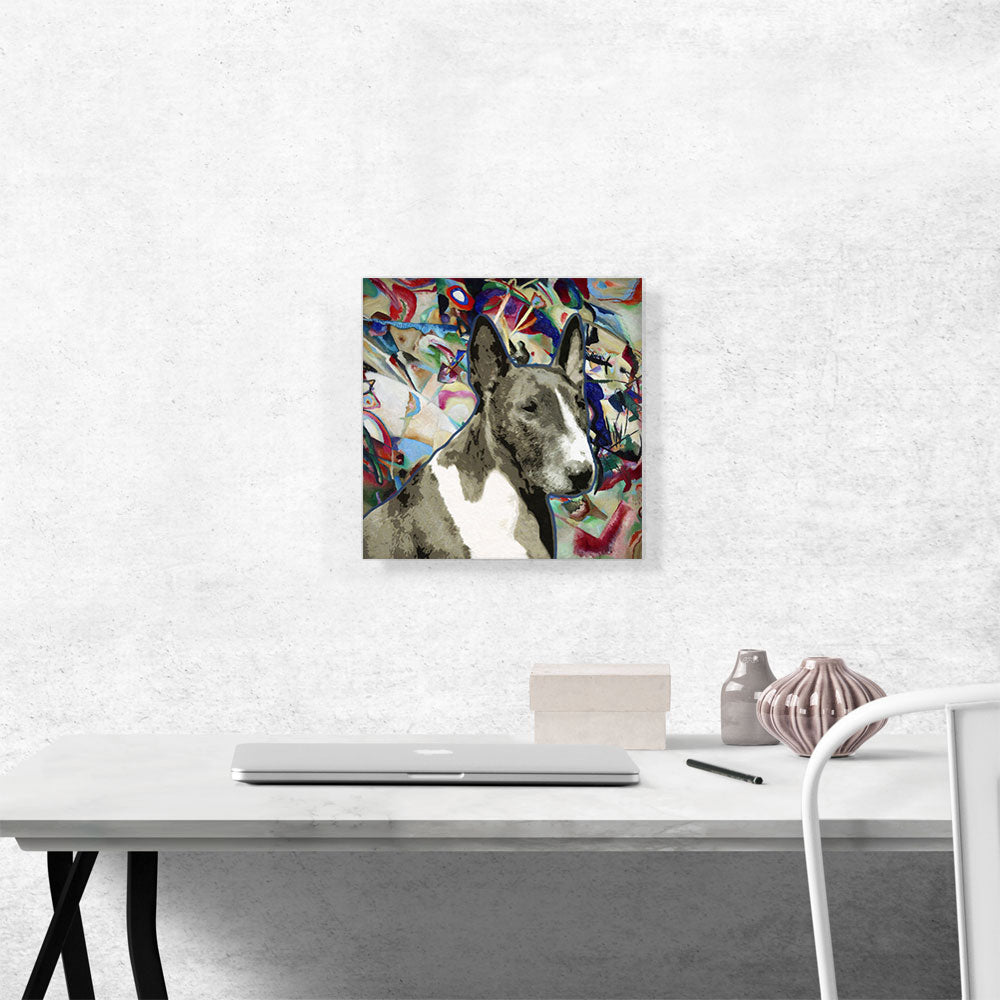 Bull Terrier Dog Breed Colorful Abstract