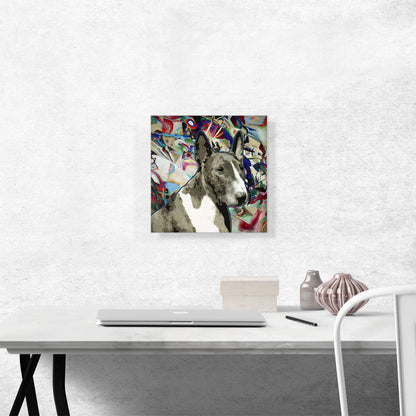 Bull Terrier Dog Breed Colorful Abstract