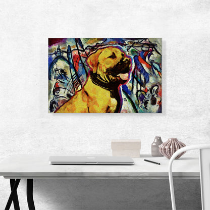 Boerboel Mastiff Dog Breed Colorful Abstract