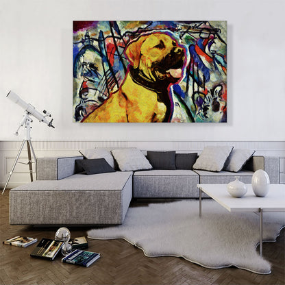 Boerboel Mastiff Dog Breed Colorful Abstract