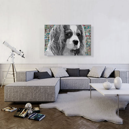 Cavalier King Charles Spaniel Dog Breed Black White