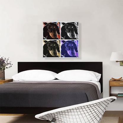 Dachshund Dog Breed Quadruple