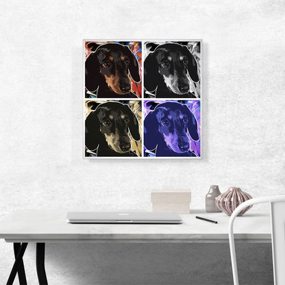 Dachshund Dog Breed Quadruple