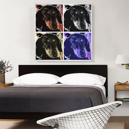 Dachshund Dog Breed Quadruple