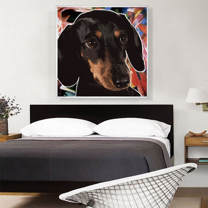 Dachshund Dog Breed Red Abstract