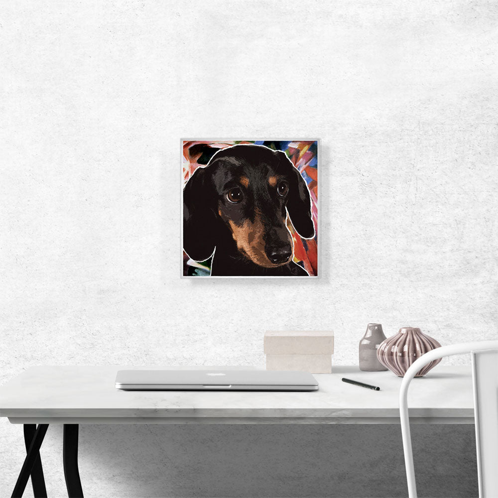 Dachshund Dog Breed Red Abstract