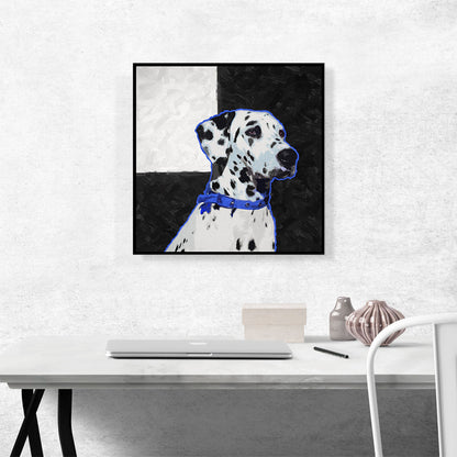 Dalmatian Dog Breed Blue Black White