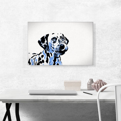 Dalmatian Dog Breed Blue White Black
